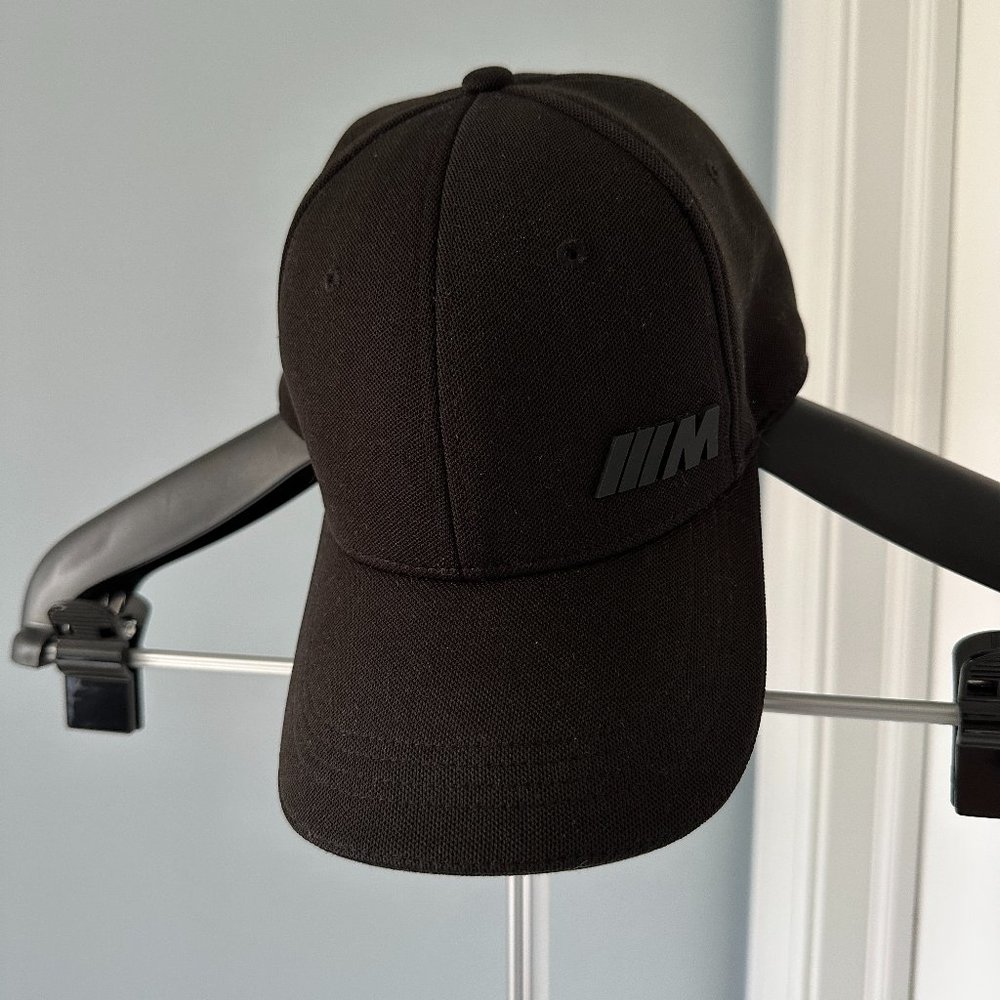 BMW M black baseball cap - adjust strap - One size